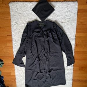 Graduation cap and gown